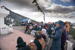 Ceremony at Tashi Gomang Stupa