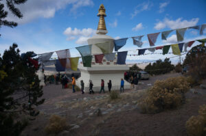 Ceremony at Tashi Gomang Stupa